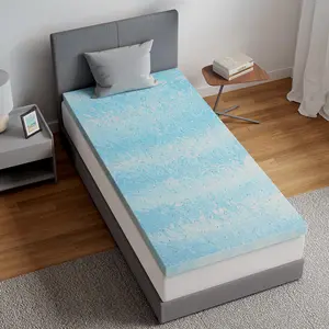 Mattress Topper Twin XL - 3 Inch Cooling Gel Infused| Slow-Rebound Pressure Relief| CertiPUR Certified| for Sleeper Sofa, RV,, Dorm Room