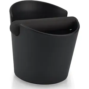 Coffee Knock Box 4.8 Inch Shock-Absorbent Durable Barista Style Knock Box With Removable Knock Bar and Non-Slip Base Gift (Round)
