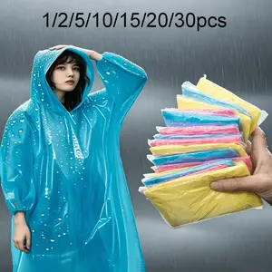 Portable Disposable Raincoat, Lightweight Adult Poncho, Transparent Waterproof Coat, Ideal for Camping, Hiking, Fishing, Climbing