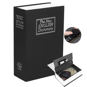 Book Safe With Combination Lock, Dictionary Hidden Safe with 3 Digit Combination Locks, Portable Safe, Book Safe Lock Box for Cash, Jewelry,Fireproof and Waterproof (Password Black, smell)