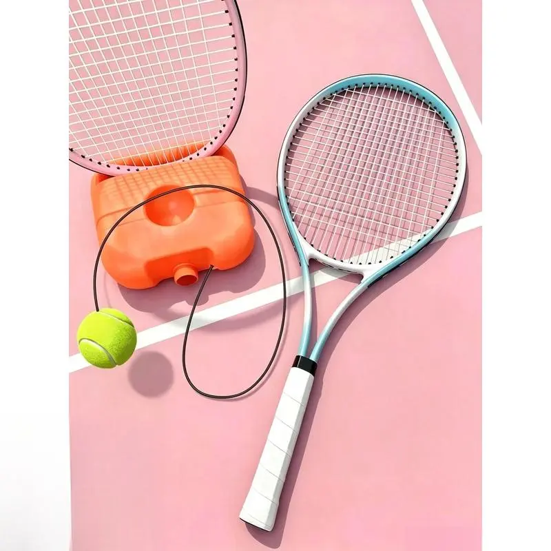 Adult Tennis Racket Set, 27-Inch Aluminum Alloy Tennis Racket, Tennis Single-Player Set Tension 35–40 Lbs, Suitable For Beginners And Tennis Enthusiasts