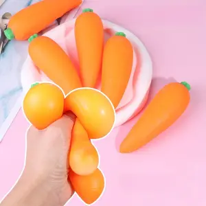 Food pinch music slow rebound decompression artifact simulation carrot funny vent fake food radish, suitable for giving away as a small gift,father's day gifts