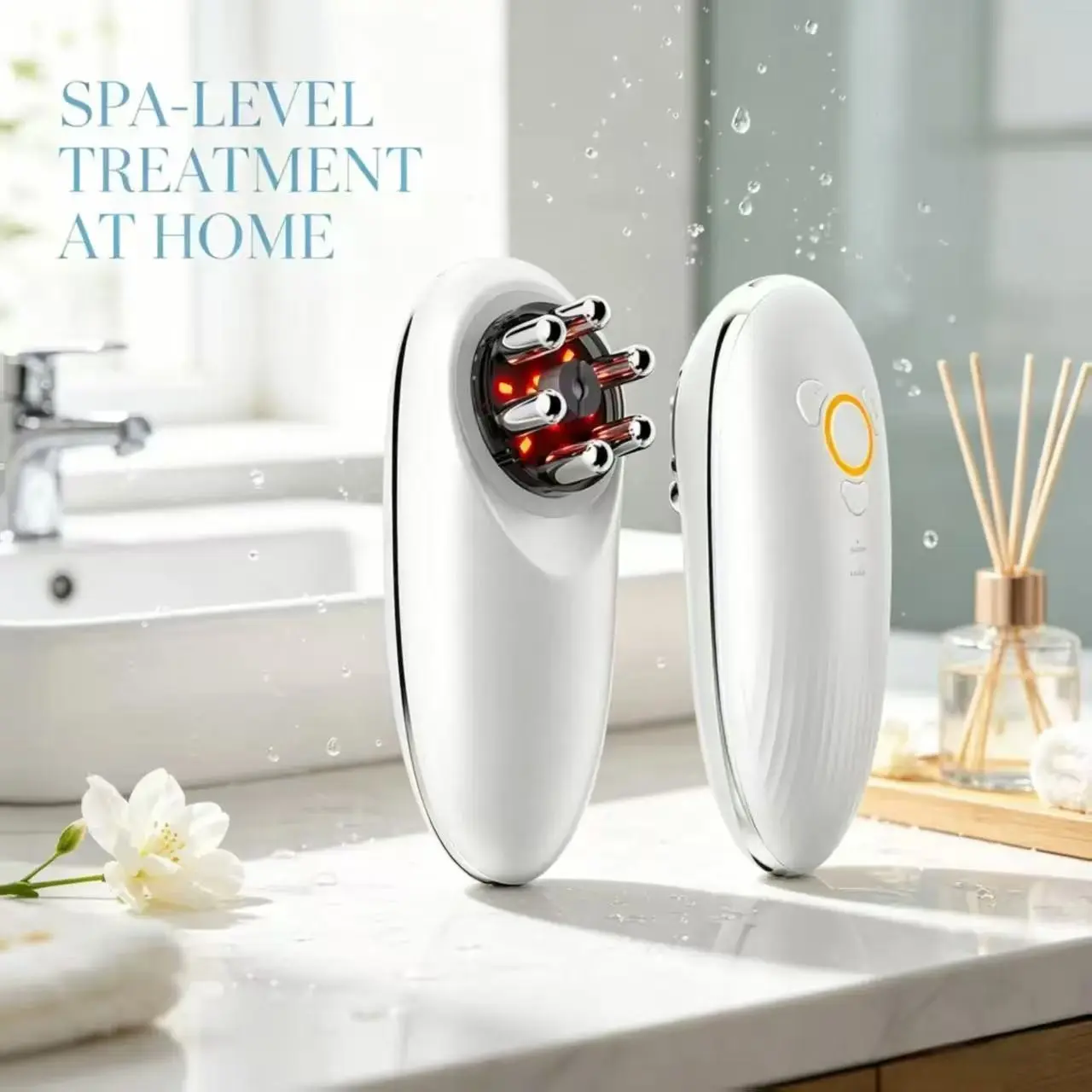 【AM-820 Massager】 4 In 1 Full Body Facial Massage Instrument Wireless Microcurrent Cupping Vibration Machine For Skin Firming Shaping Portable Rechargeable Beauty Gear For Daily Home Spa Self Care