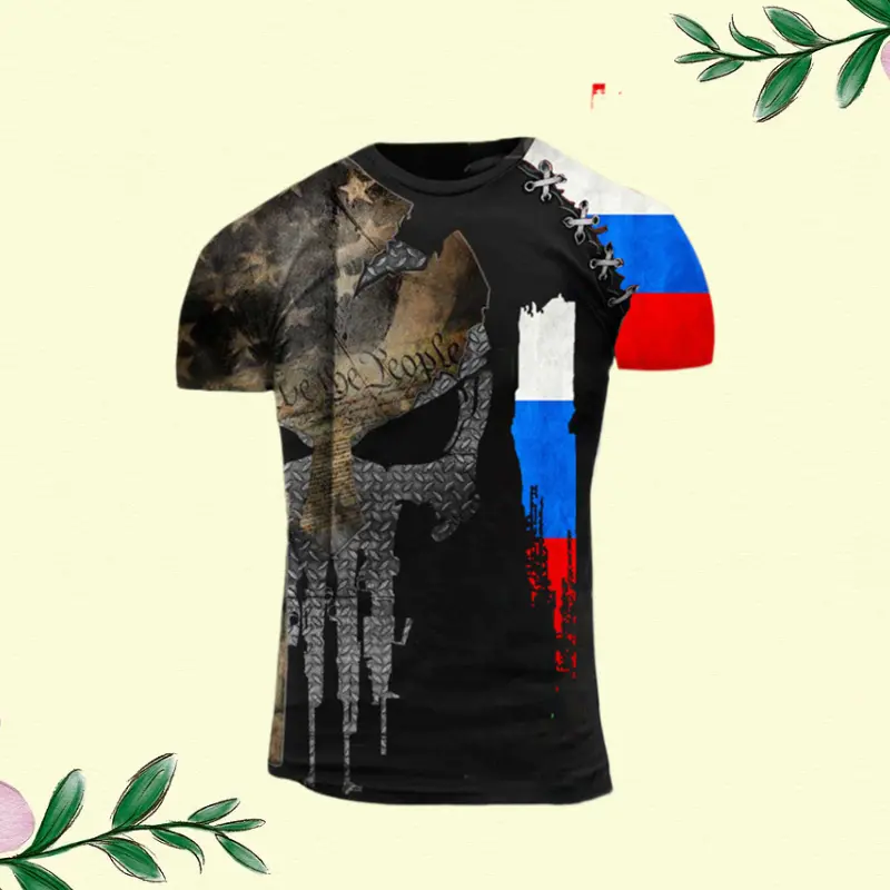 Men Camouflage Short Sleeve T Shirt 3D Special Forces Commando Clothing For Military Veterans Daily Casual Wear