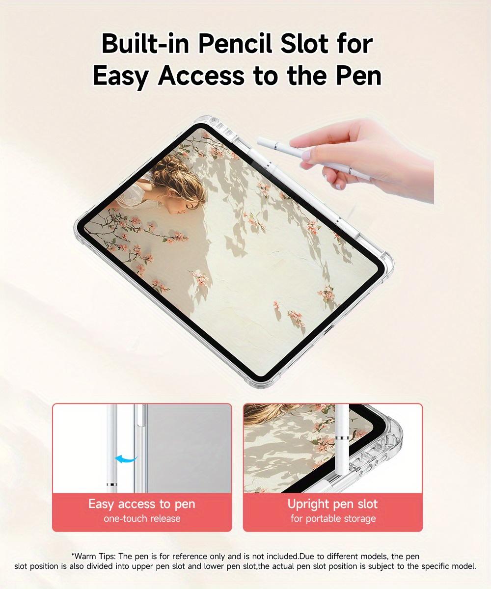 Banana monkey pattern, with adjustable bracket and pen slot, foldable non-slip TPU protective case, suitable for iPad mini, iPad Air, iPad Pro/iPad 10th generation, 11th generation and other series iPad protective cases