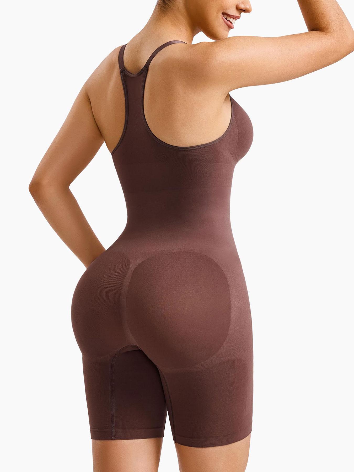 Women's Solid Color High Stretch Shapewear Bodysuit, Tummy Control Butt Lifting Shaper, Ladies Shapewear for All Seasons, Shapewear Body Suits