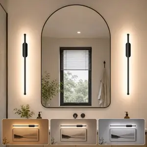2-Pack Modern Minimalist Wall Lamps, Led Wall Sconce, LED Design for Bedroom, Kitchen Island, Dining Room, Rechargeable Battery, Elegant Lighting Fixtures