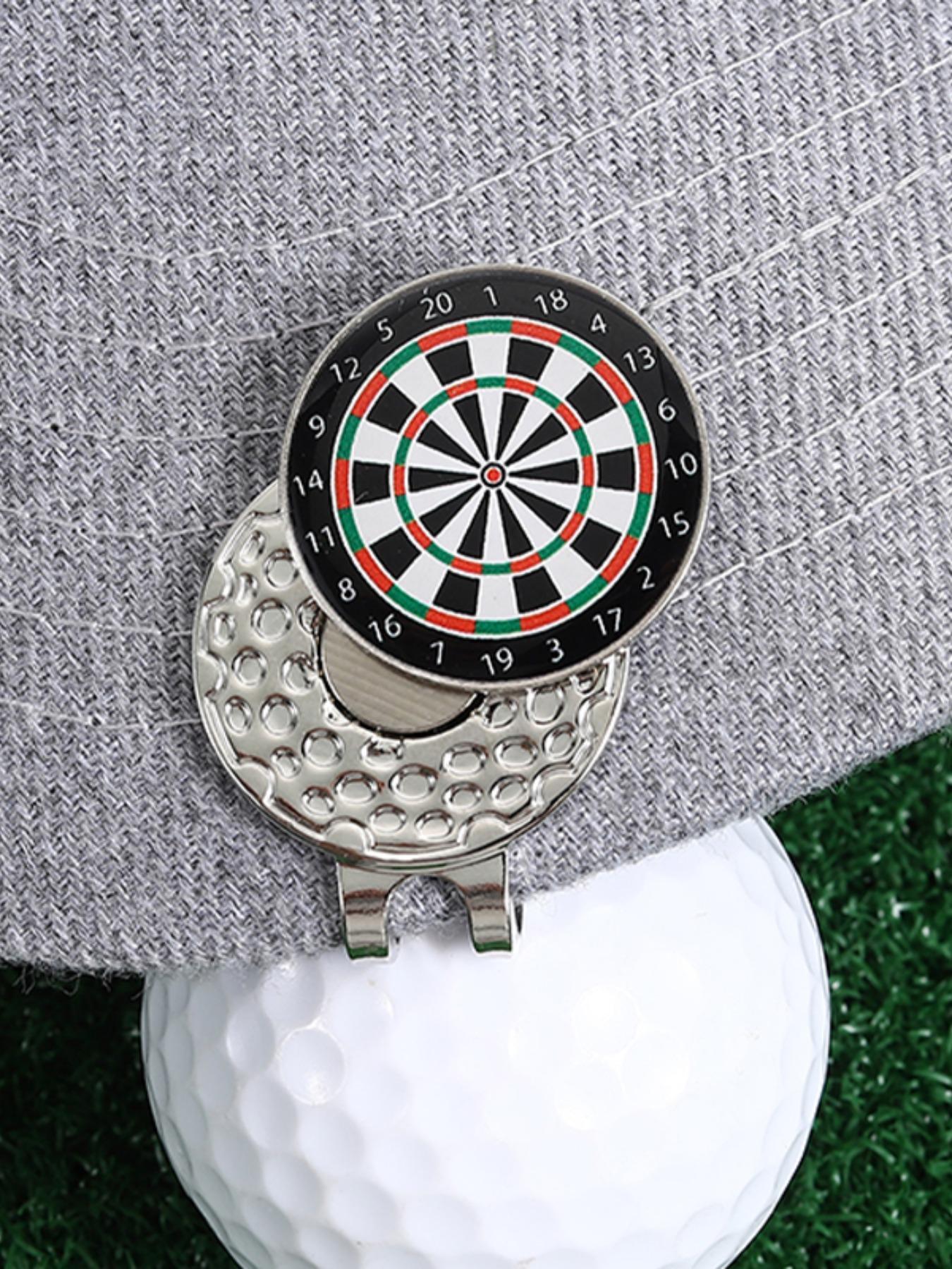 Creative Dartboard Design Golf Hat Clip, Fashionable Golf Hat Clip for Women & Men, Golf Accessories, Golf Ball Marker, Trendy All-match & Exquisite Brooch for Birthday Gift