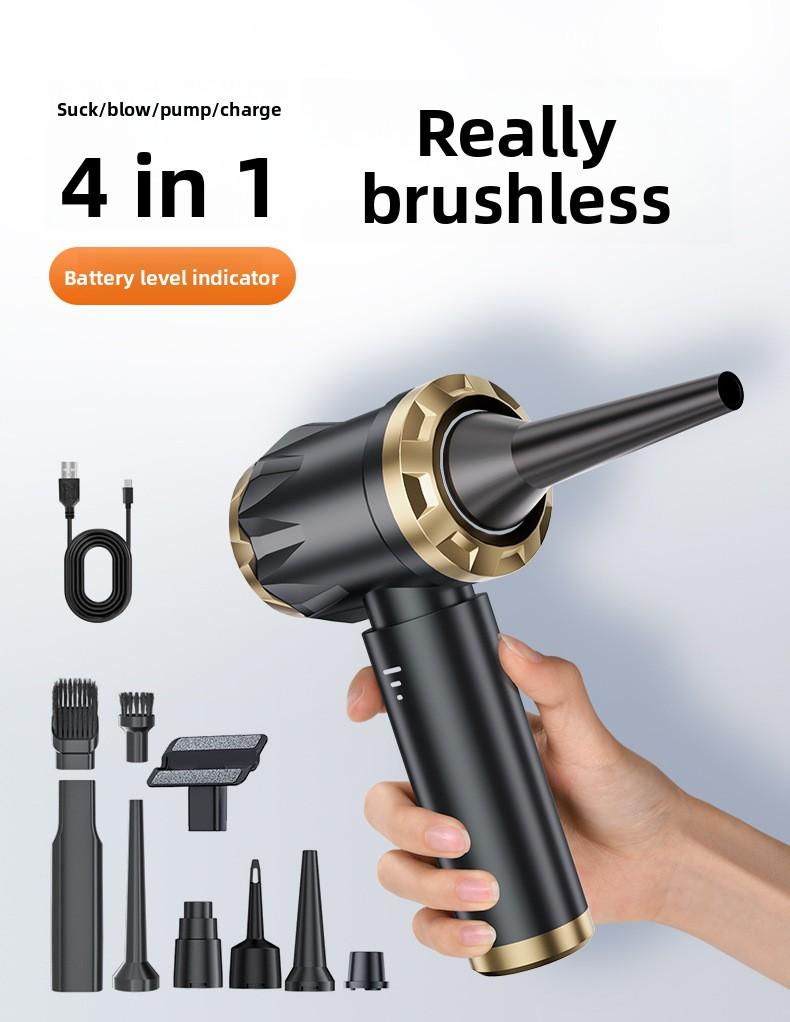 2-in-1 Cordless Car Vacuum, Brushless Handheld Vacuum Cleaner with 3 Suction Modes, LED Display, Portable Car Vacuum Cleaner for Car Home Office Pet Hair