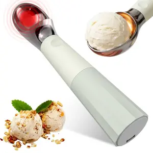 Rechargeable Heated Ice Cream Scooper, Electric Ice Cream Scoop with Inductive Heating, Easy Release Non-Stick Spoon, USB Rechargeable#DealsForYouDays