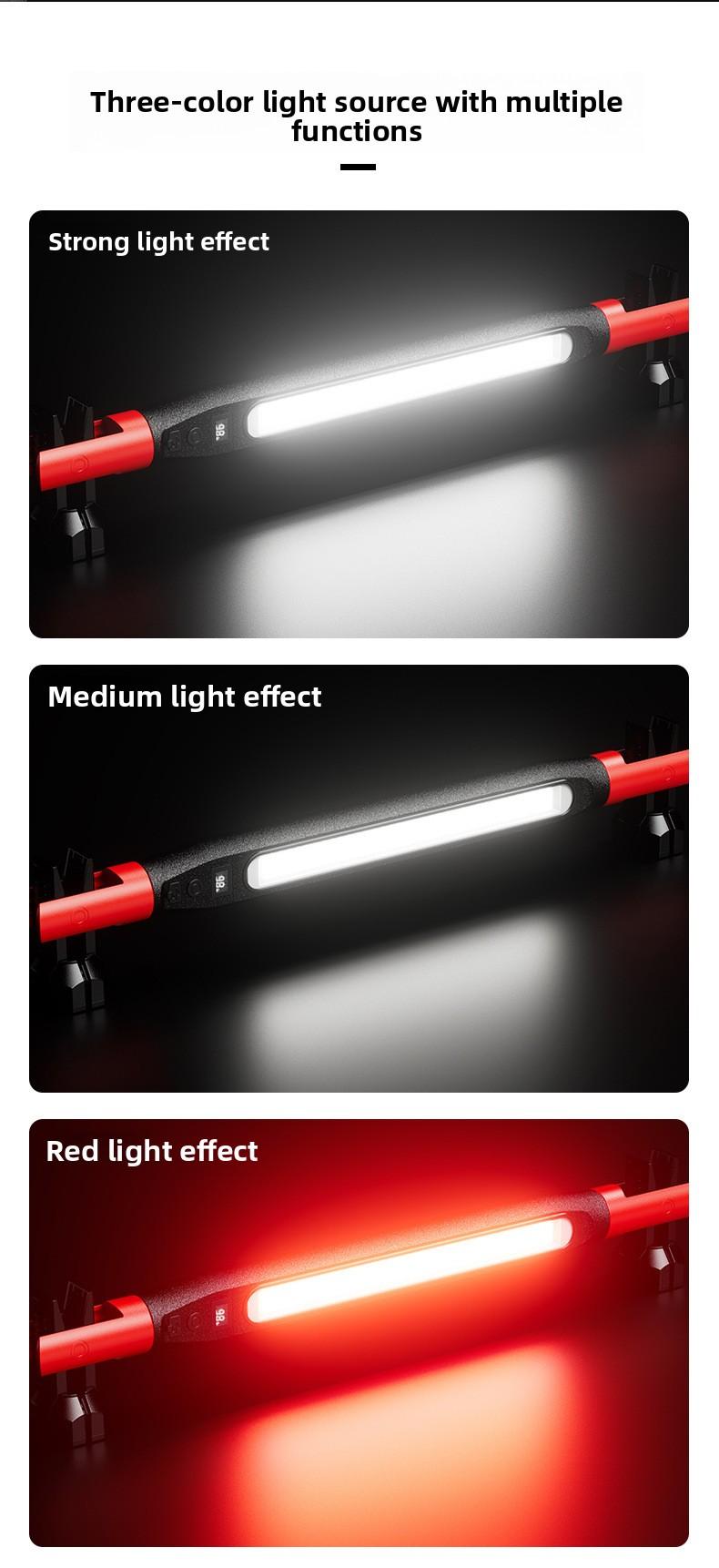 Professional Mechanic Work Light, Foldable Magnetic LED Shop Light for Garage, Hands-Free Under Hood Auto Repair Lamp, USB-C Fast Charging