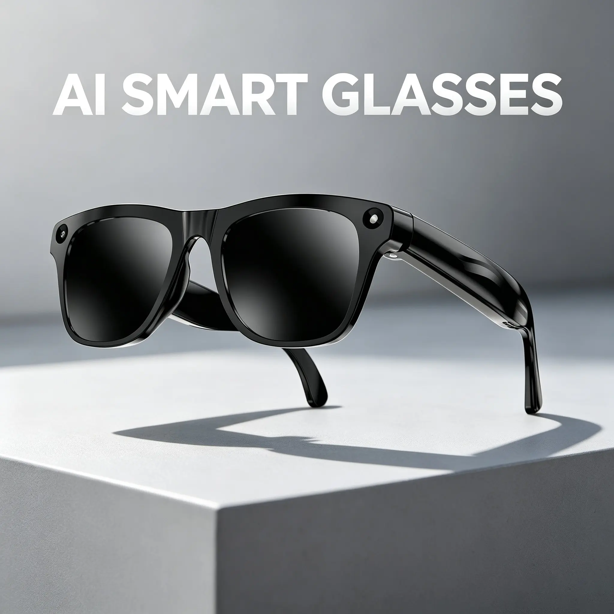 Smart Ai Glasses with 1080P Camera, Chatgpt Real-Time Translation, Wi-Fi Transfer, Lightweight Frame, 290mah Battery, Noise-Canceling