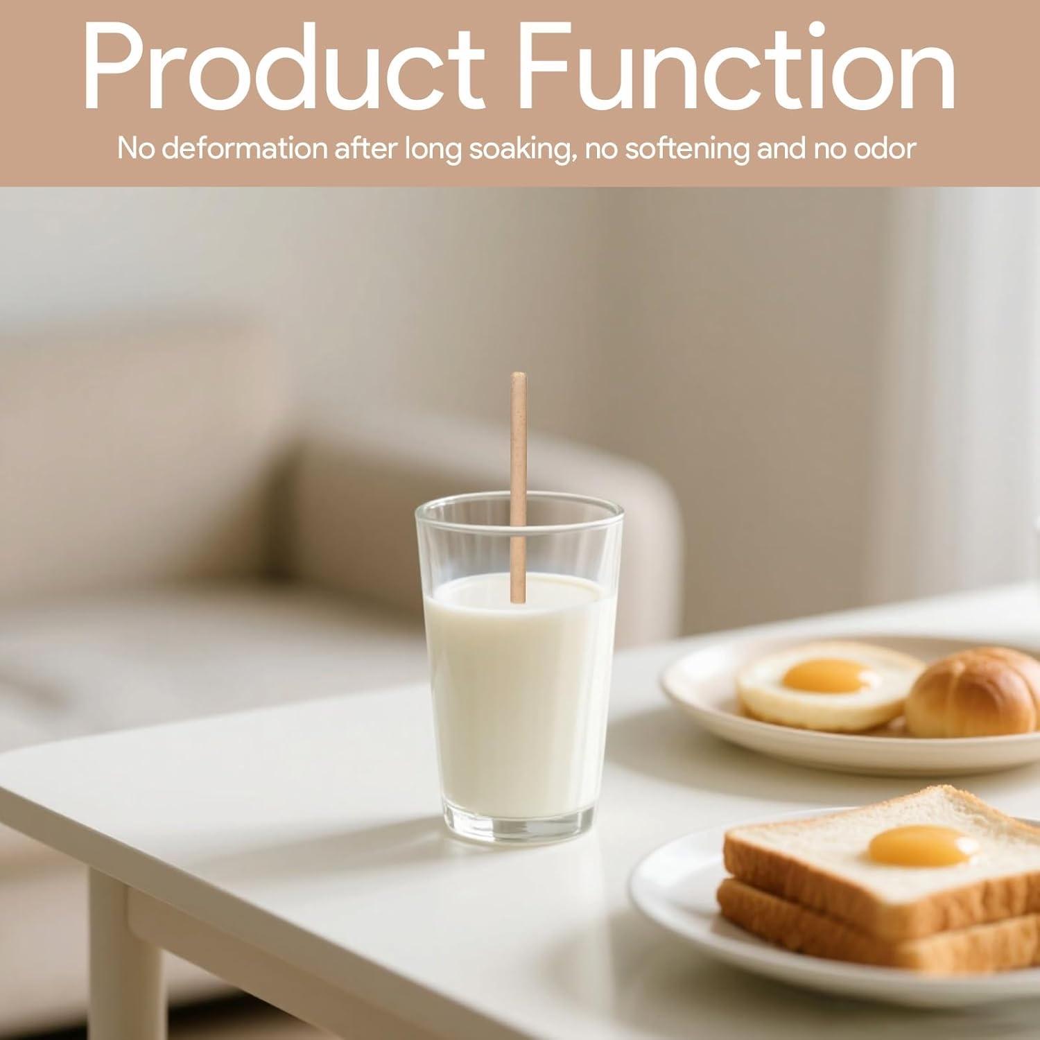 For Home Daily, Restaurant & Party Drinks, Environmental Drinkware Accessory Solution, Biodegradable Sugarcane Straws, Plastic-free Non-softening Heat-resistant, Effortlessly Get Environmental Friendly Drinking, 8 Inch 200 Pack For Home Daily, Restaurant & Party Drinks, Environmental Drinkware Accessory Solution, Biodegradable Sugarcane Straws, Plastic-free Non-softening Heat-resistant, Effortlessly Get Environmental Friendly Drinking, 8 Inch 200 Pack