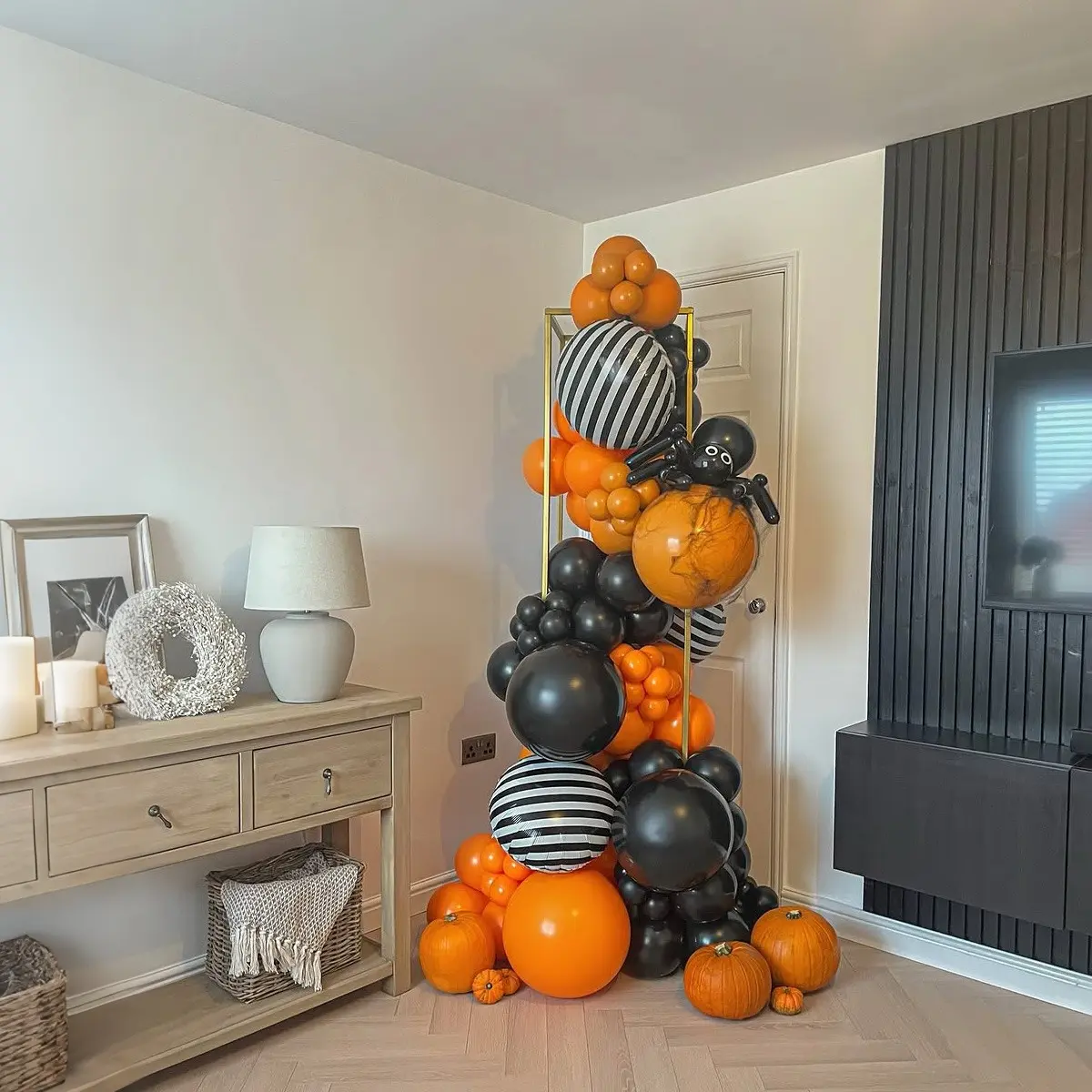 Halloween Spooky Balloon Arch Kit, Balloon Arch Set, Pumpkin Balloons for Halloween Party, Home Garden Decor, Party Atmosphere