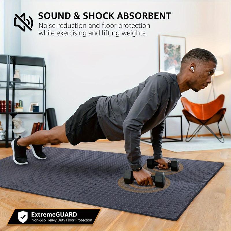 Splicing Foam Floor Mat, 20pcs Waterproof & Non-slip Floor Mat, Soft & Comfortable Floor Mat, Easy To Clean Floor Mat for Home Gym, Bedroom, Living Room