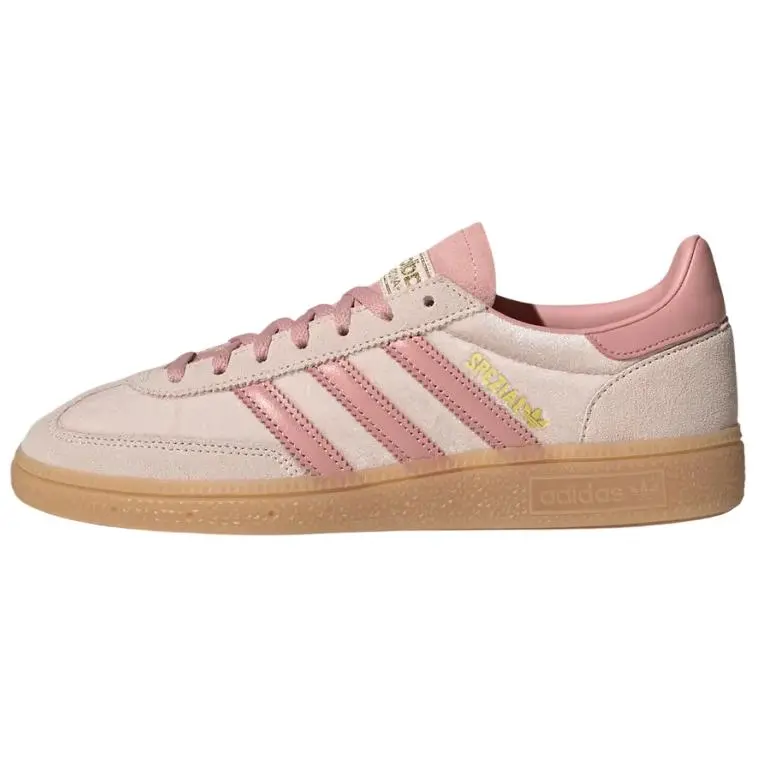 Adidas Originals Handball Spezial Women's Fabric Sneakers – Comfortable and Versatile Pink Shoes Verifiable, with credentials and supporting global authentication