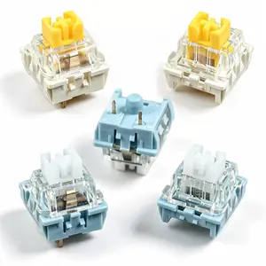 100pcs Practical Blue Switch - Hot-Swappable MX Cross Stem, Crisp and Clicky Feel, Perfect for Gaming, Typing and Office Use, DIY Mechanical Keyboard Upgrade, Satisfying Click Sound and Smooth Tactile Experience,