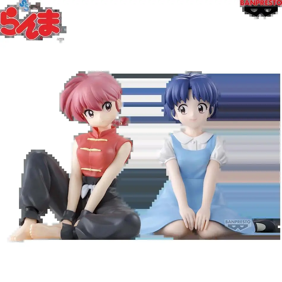 Original BANDAINAMCO BANPRESTO Ranma 1/2 Relax Time Shampoo Tendou Akane Ranma PVC Figure Model Collector Figurine Toy