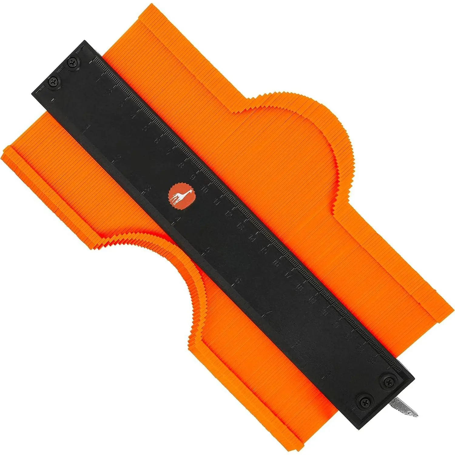 10" Contour Gauge, Contour Gauge Tool with Lock, Adjust Tightness with Included Hex Key Wrench, ABS Plastic and Rustproof Metal,  Measurement  Both Sides