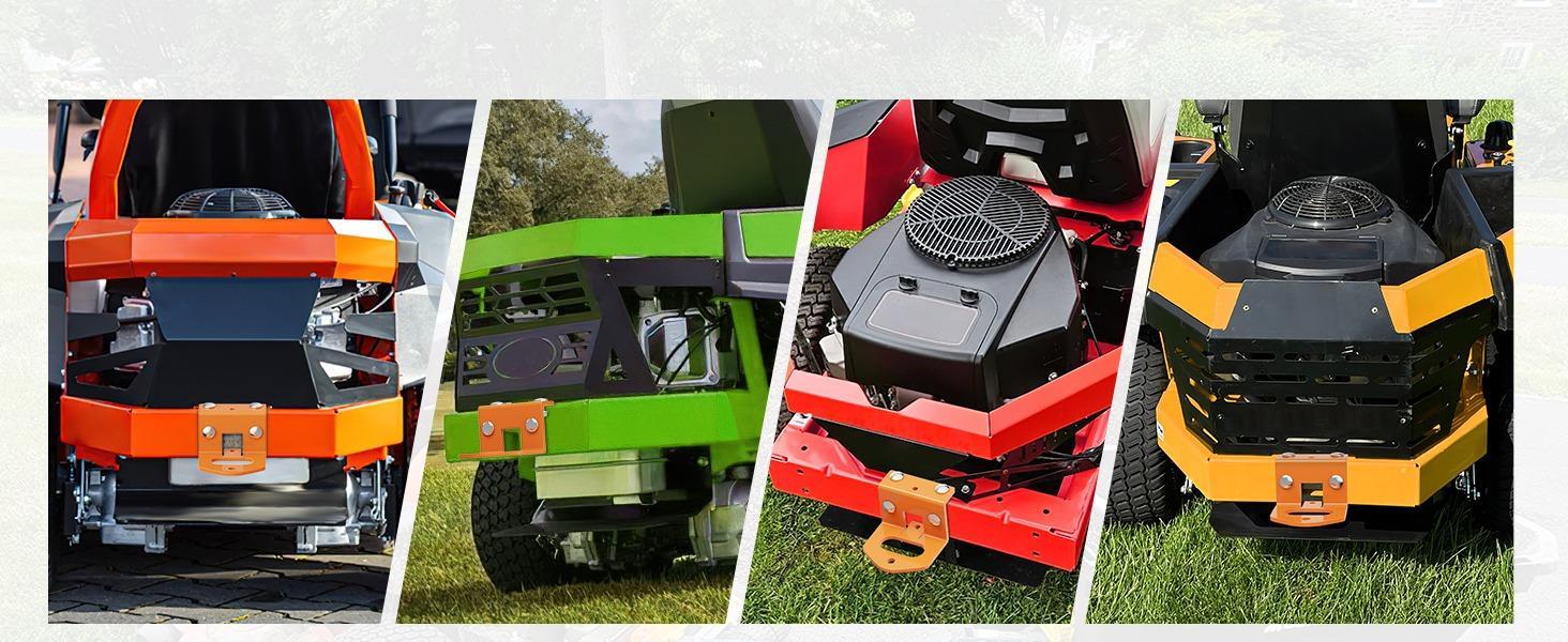 Nilight Zero Turn Lawn Mower Hitch with Bolts Versatile Chain Slot for IKON X, IKON XL, ZT-X, ZT-XL OEM Replacement #71514900 Heavy Duty Steel Orange