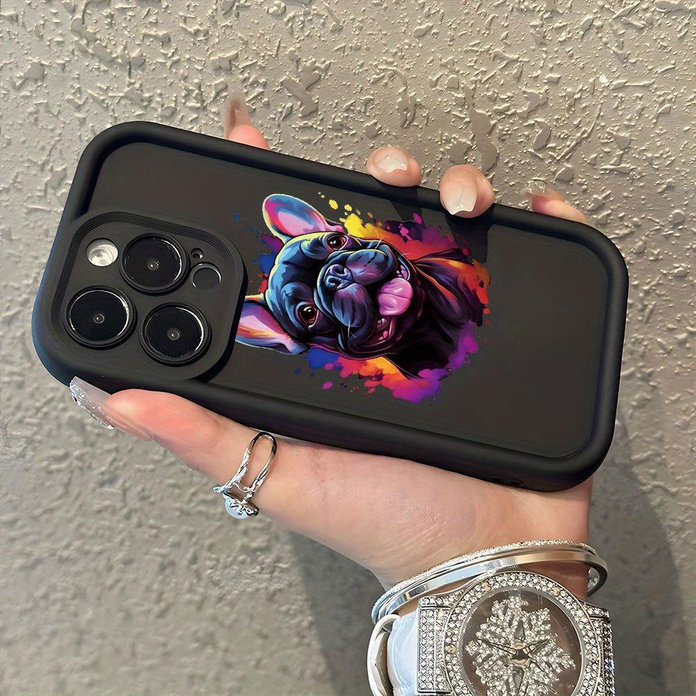 Creative Hot-Selling Designs of Personality French Bulldog Puppies, New Eye-Catching Tiered Phone Cases, Fun And Unique, Simple Yet Stylish Trendy Gifts for Couples, Suitable for iPhone 17 E Air Pro ProMax iPhone16 15 14 Plus 13 12 Mini 11 X XS XR