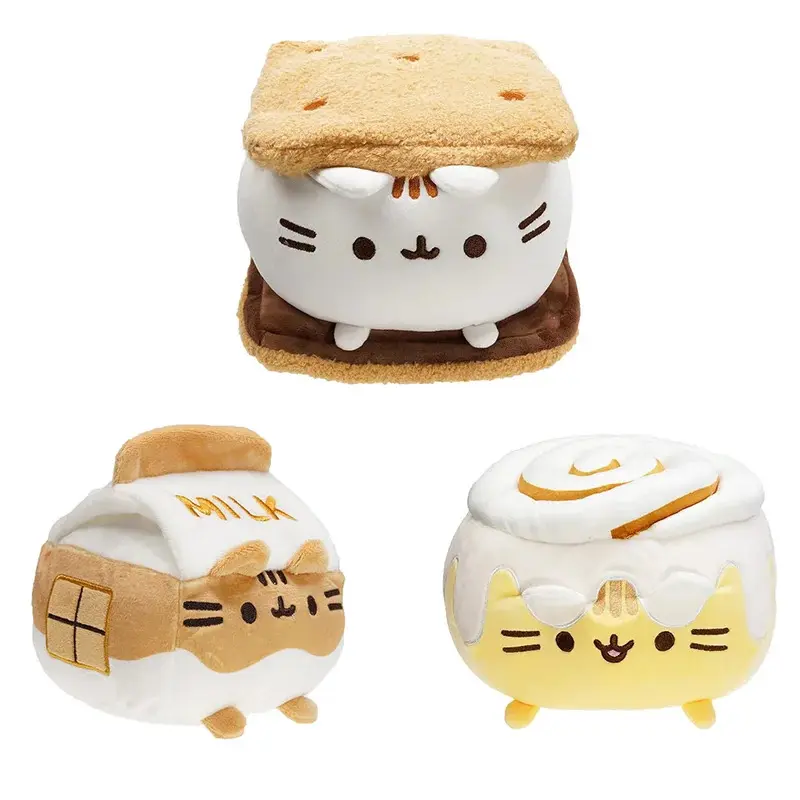 2026 new Cute Simulated Cat Doll Plush Toy Anime Cat Soft Home Decoration Tabletop Bedroom Decoration Kids Toy Series Accessorie
