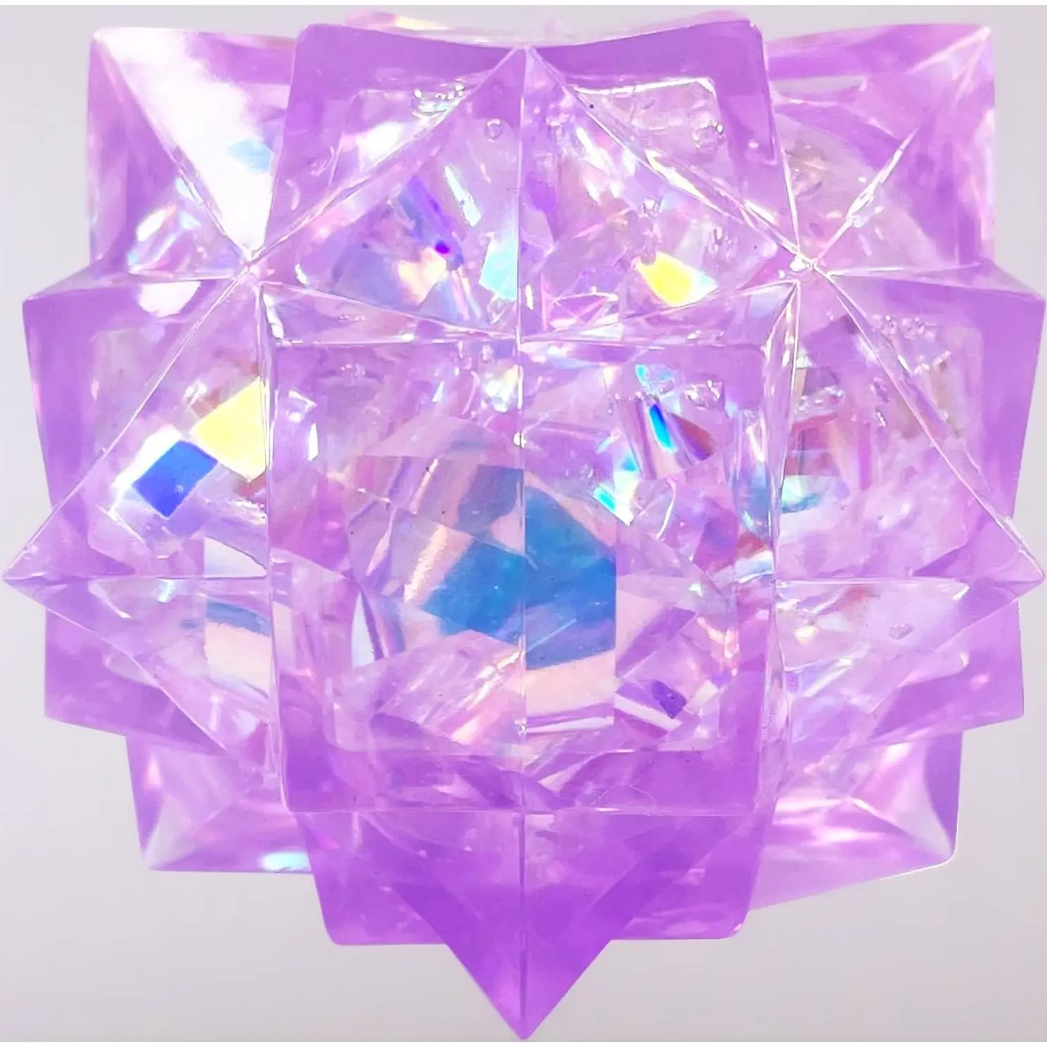 Squishy Stress Ball Sensory Squeeze Fidget Toy for Stress Relief |   Diamond Cube, Durable, Thick, Firm, Hard, Sugar-Filled, Hand Exercise, Birthday Gift, Adults, Officer