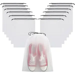 Multipurpose Drawstring Shoe Storage Bags – Unisex Water-Resistant Travel Organizer Pouches for Shoes, Clothes, Laundry & Gym, Lightweight Dust-Proof Shoe Pack for Daily Use & Outings