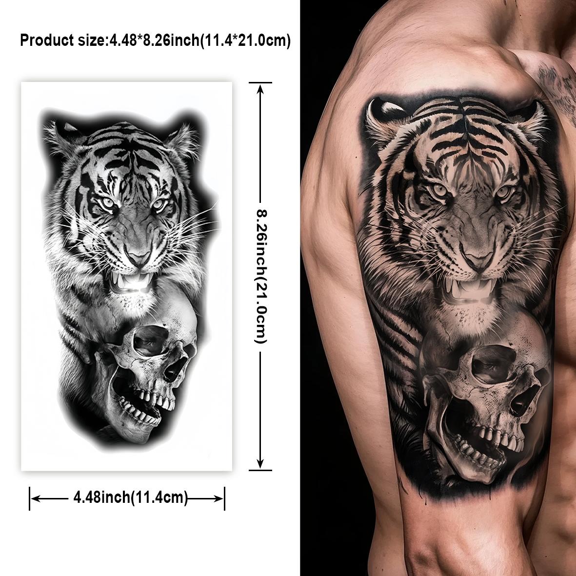 Semi-permanent Tattoo Sticker, 60 Sheets Durable Designs for Body Art, Easy To Apply and Remove, Waterproof Temporary Tattoos, Fake Tattoos