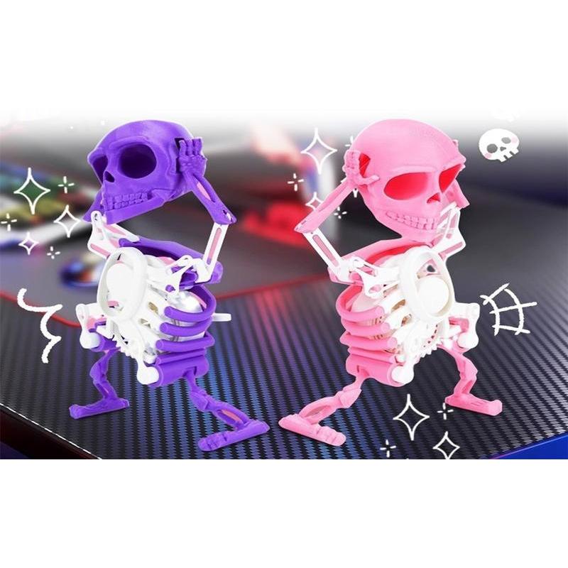 Wind-up Dancing Skeleton Toy Kids Toddlers Desktop Mini 3D Print ...