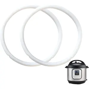 2 Pack Sealing Ring for  6 & 5 Qt - 3rd-Gen Upgraded  Sealing Ring, -grade  Accessories for InstantPot,   for InstantPot 6 & 5 Qt, , Clear