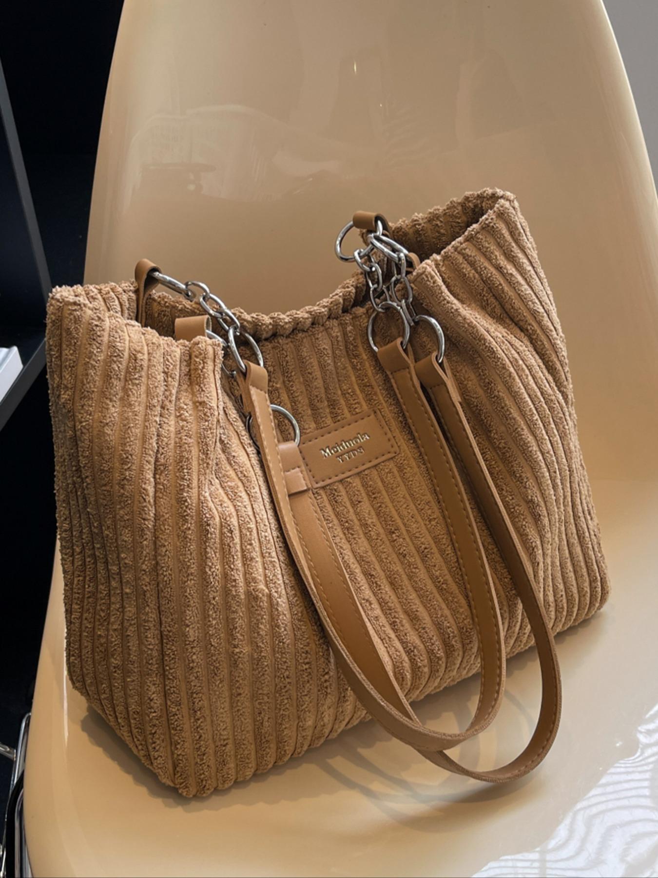 Women's Random Leopard Print Casual Shoulder Bag, Style Large Capacity Tote Bag for Work & Daily Used, Personalized Trendy All-match Underarm Bag