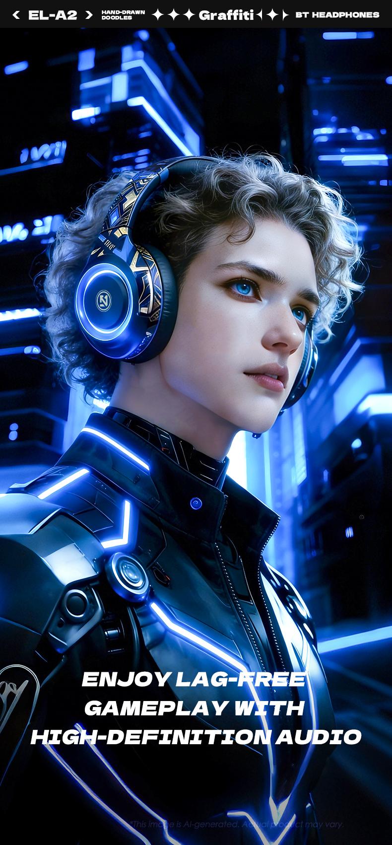 2026 New Wireless Bluetooth Gaming Headset with RGB Lights,40MM Driver,Noise Cancelling Mic,38H Playtime Headphones for PC/Mobile