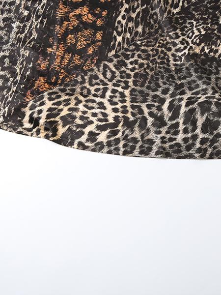 Women's Leopard Print Cami Dress, Elegant Fashion Casual Spaghetti Strap Dress for Party Club Dating Wear, Women Dress for Summer