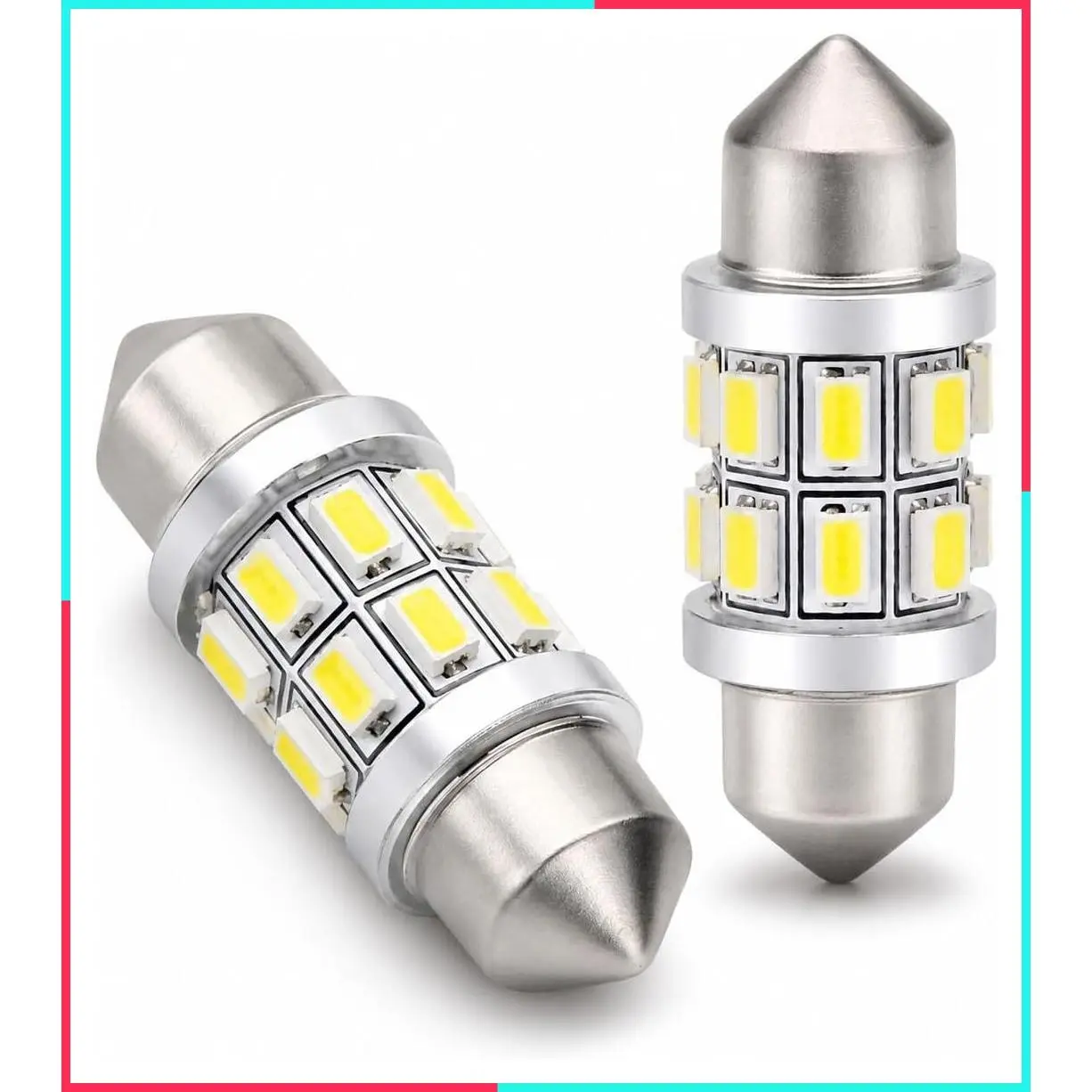 31mm Marine LED Festoon Bulbs for Navigation, Boat Anchor & Masthead Lights, Super Bright 12V, 2PCS