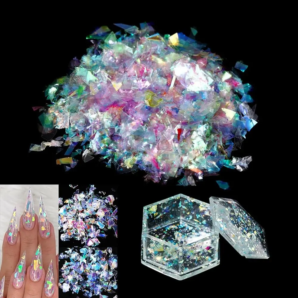 8g/bag Irregular Candy Colour Paper Scraps Epoxy Resin Fillings Sequin Silicone Paillettes For Epoxy Resin Mold Filler Nail Art