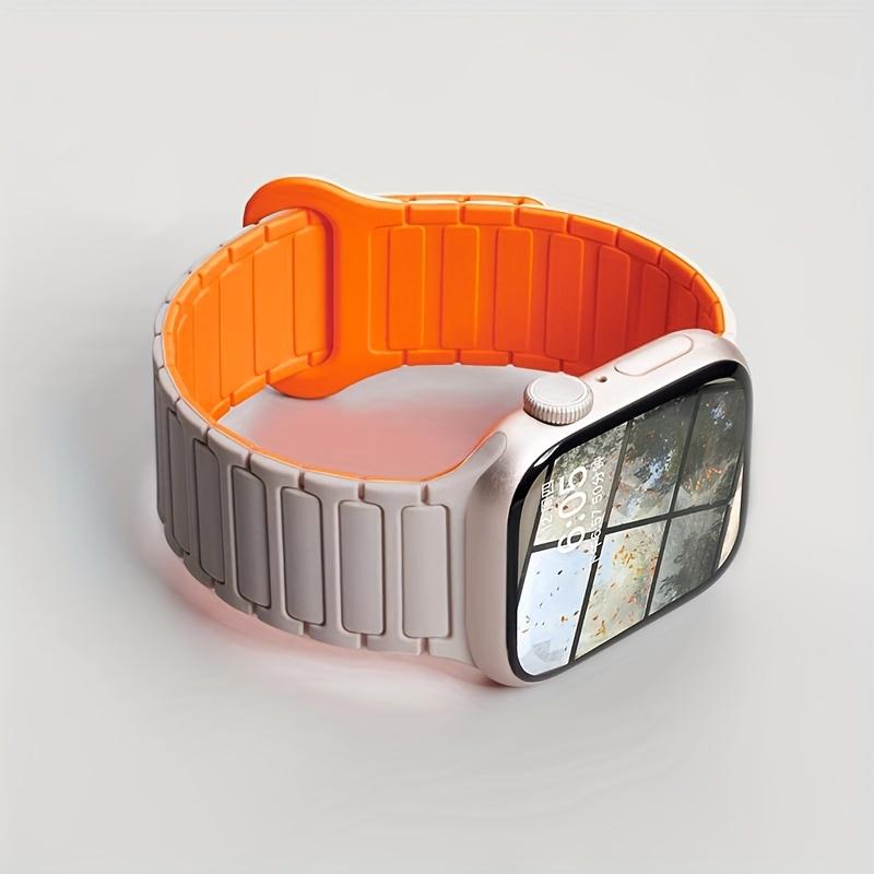 Magnetic Silicone Band – Soft Adjustable Sport Strap for Apple Watch, Secure Fit & Comfortable, Fits 38–49mm