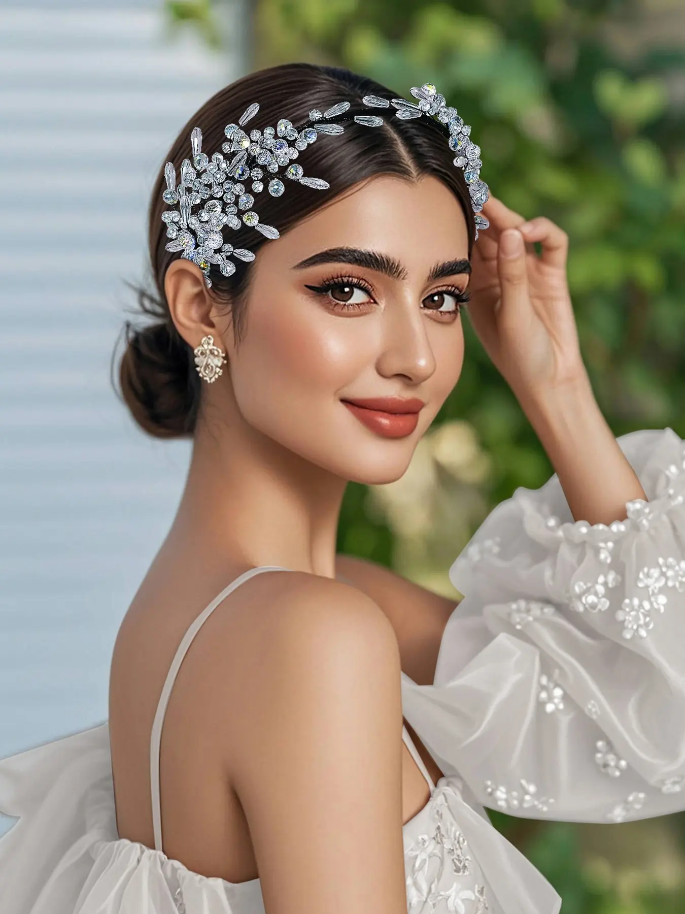 Luxury Crystal Hairband, Fashionable Wedding Bride Dress Up Accessory, Daily Casual Travel Holiday Party Ball Gown Hair Decor