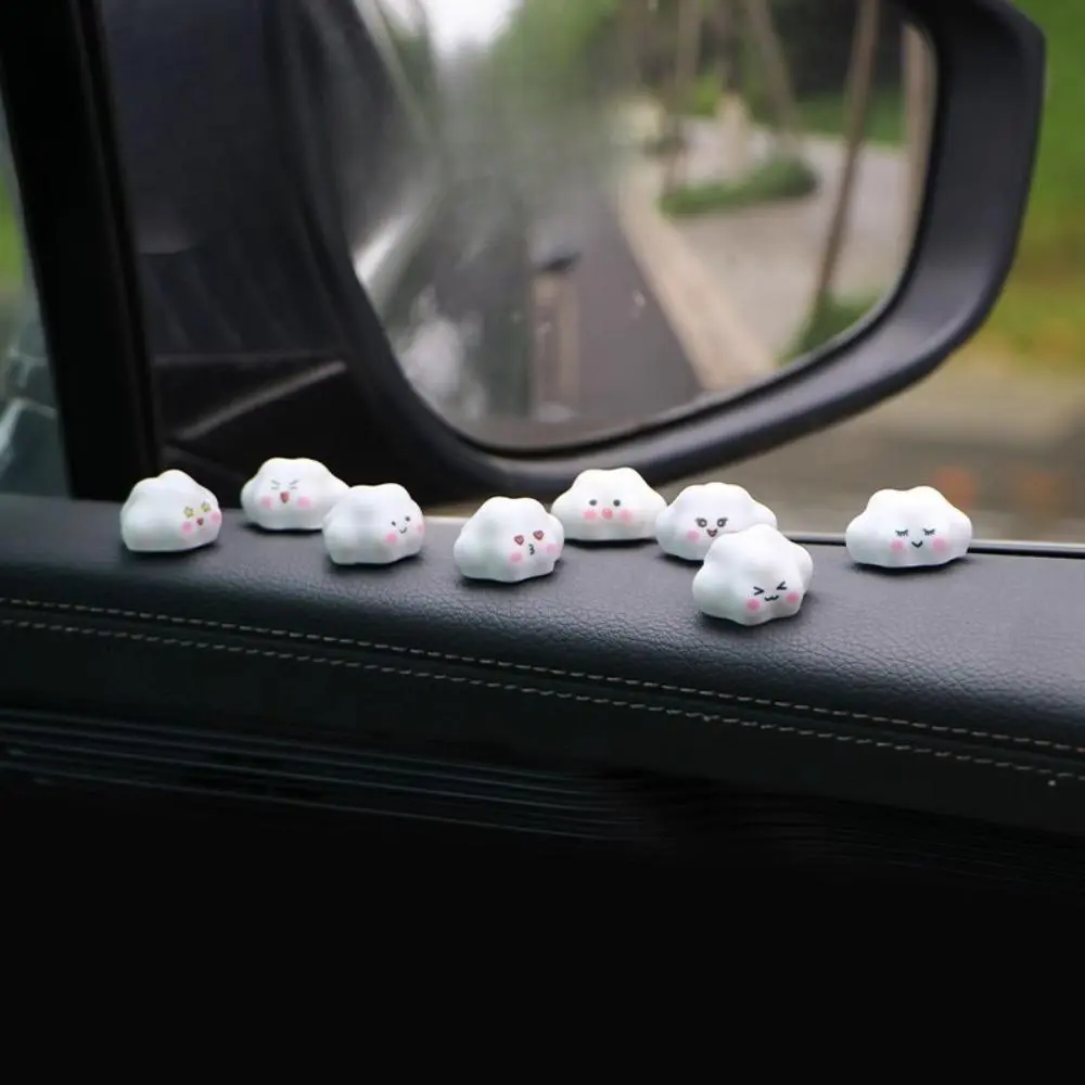 Cute Mini Cloud Car Dashboard Decoration, Girly Ornament for Car Center Console, Dual-Purpose Decor Accessory Fit for Girls’ Car Interiors, Home Tabletop & Rearview Mirror Embellishment