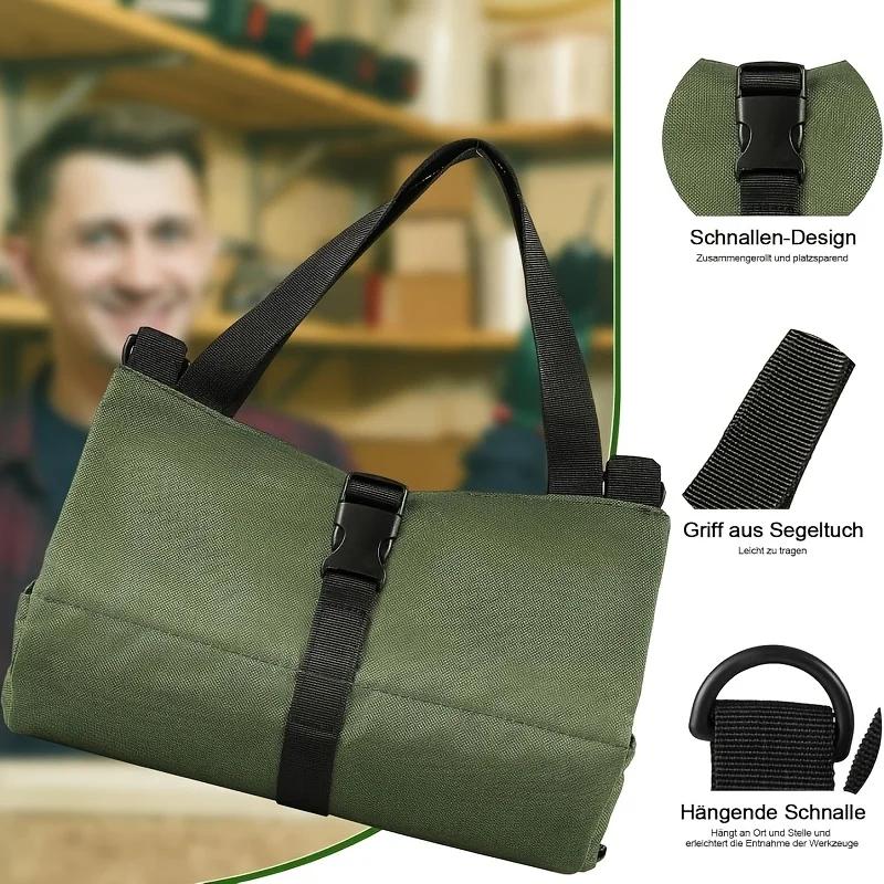 Super Scroll Tool Kit, Multi functional Scroll Tool Kit, Multi functional Roll Tool Bag, suitable for mechanics and electricians