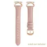Leather watch strap compatible with Samsung Galaxy Watch 7/6/5/4/FE/Active 2 40mm 44mm/Watch 6 Classic 43mm 47mm/Watch 5 Pro 45mm, Smartwatch Accessories, 20mm ultra-thin soft leather strap, C-shaped metal buckle for ladies, Smartwatch Compatible Bands