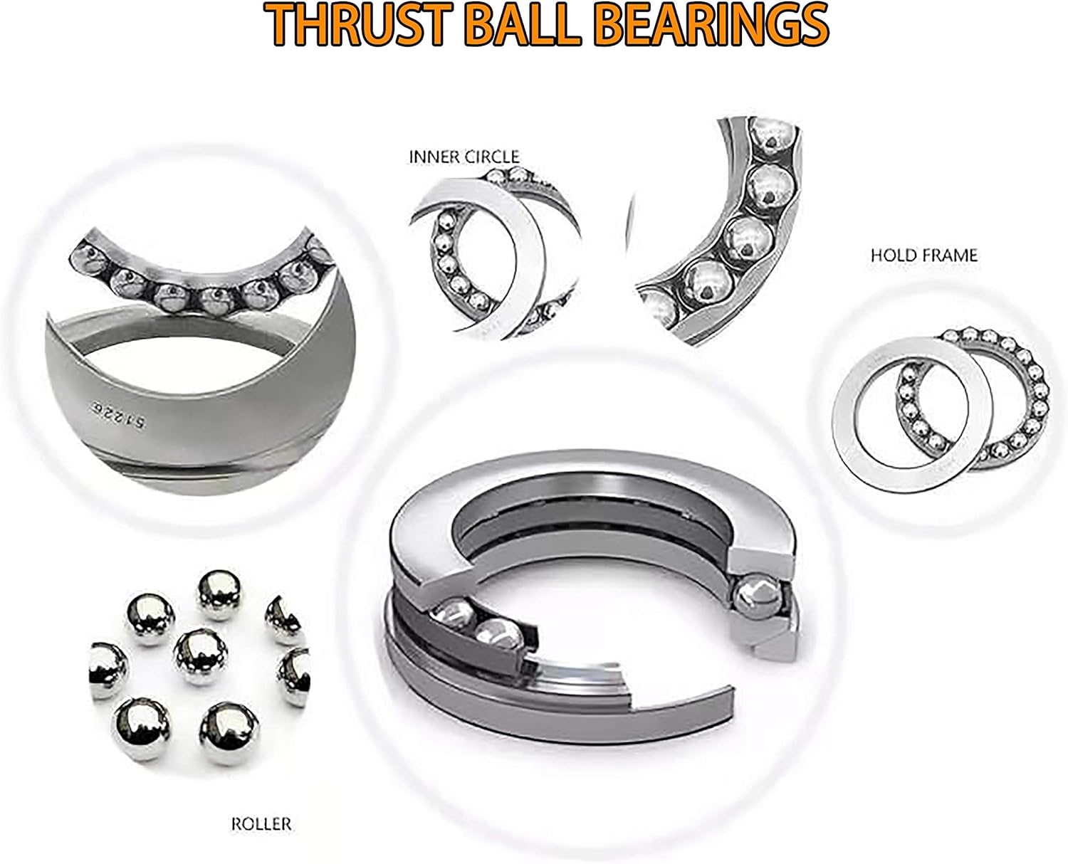 LS Harmonic Balancer Installation Tool Crank Pulley Install Tool 551141 Compatible with GM 1997-UP V8 LS1 LS2 LS3 LS4 LSX LSA LS6 LQ4 LQ9 with Thrust Bearing & Wrench Flats