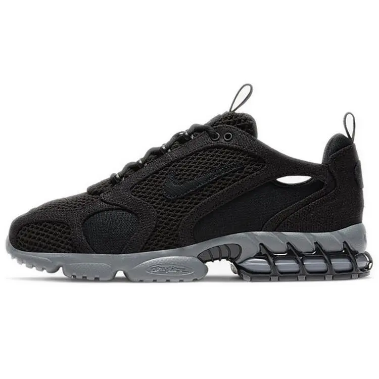 Stussy x Nike Air Zoom Spiridon Cage 2 Low-Top Lifestyle Sneakers for Men and Women Verifiable, with credentials and supporting global authentication