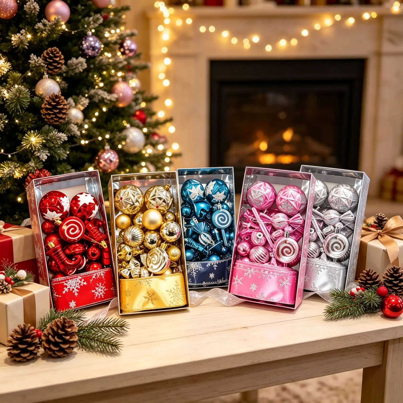 30 Piece Christmas Decoration Set, Holiday Ornaments, Tree Hanging Decorations, Party Supplies, Gift Ideas, Festive Home Decor