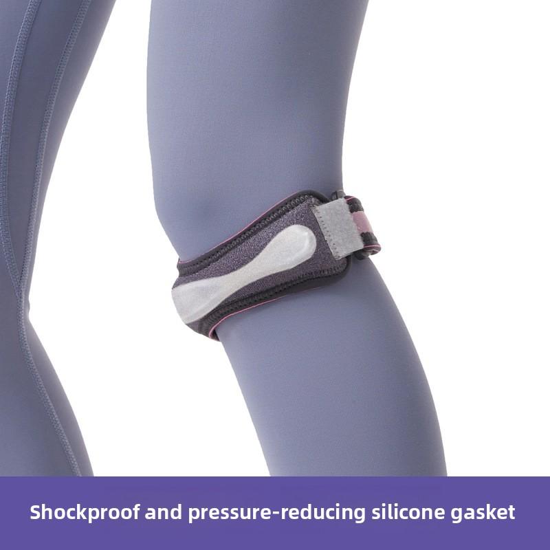 Sports cycling patella strap pressurized patella protection running mountaineering men and women breathable basketball knee pads silicone patella strap sets gym waist trainer 8 figure accessories