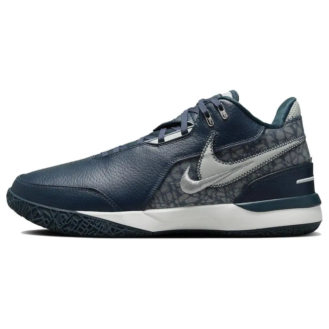 Nike LeBron NXXT Gen AMPD Basketball Shoes for Men – Navy and Green Low-Top Performance Sneakers Verifiable, with credentials and supporting global authentication
