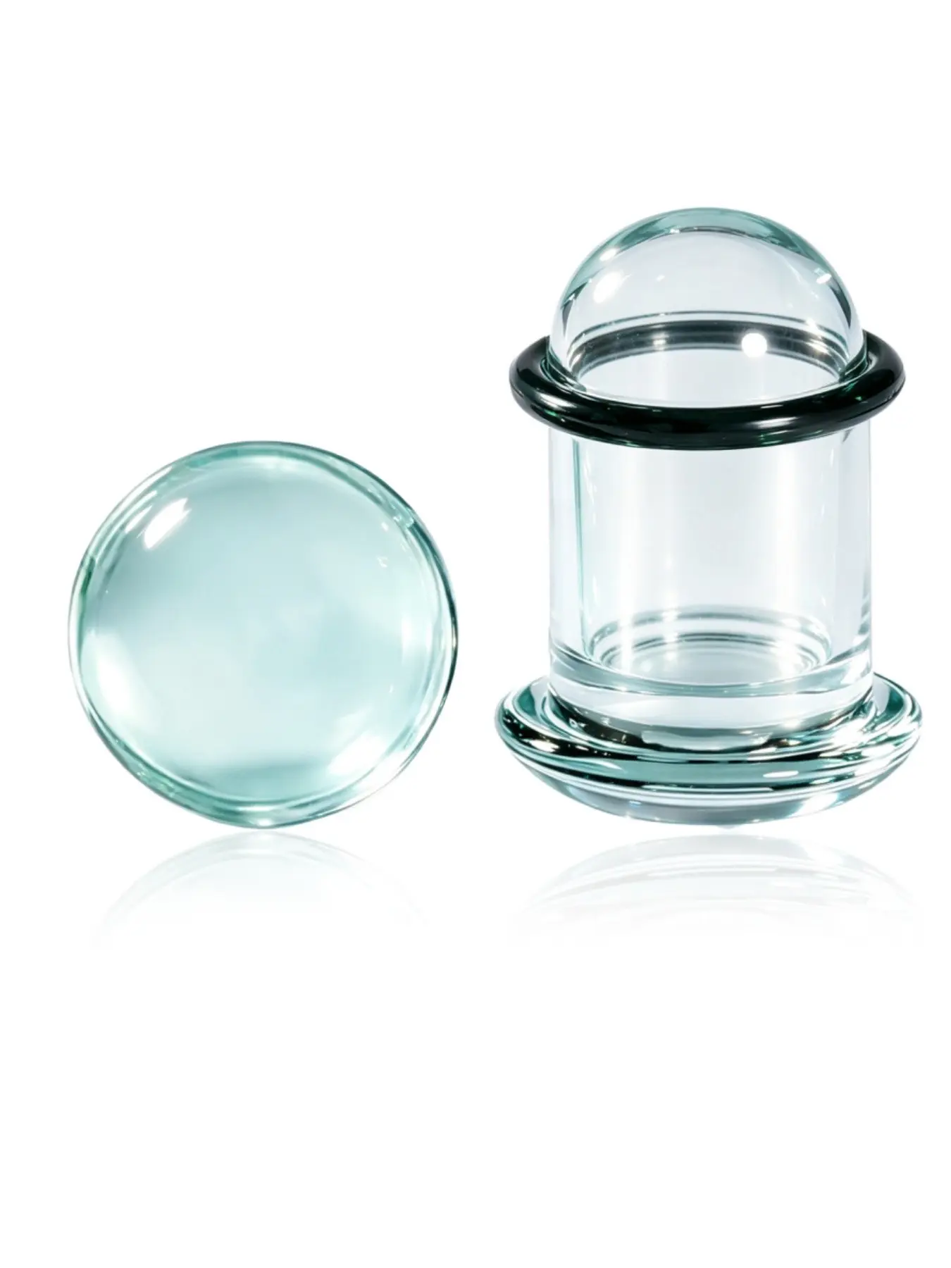 vanku 2pcs Unique 0.5mm Increments 14g-00g Comfy Pain-Free Single Flare clear Glass Dead Stretching Plugs, Hypoallergenic Body Piercing Jewelry Tapers