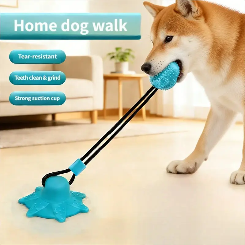 Pet Toy Suction Leak Ball, Dog Self-Entertainment Puzzle, Durable Interactive Chew Toy, Teeth Cleaning, Fun and Engaging, Ideal for Dogs