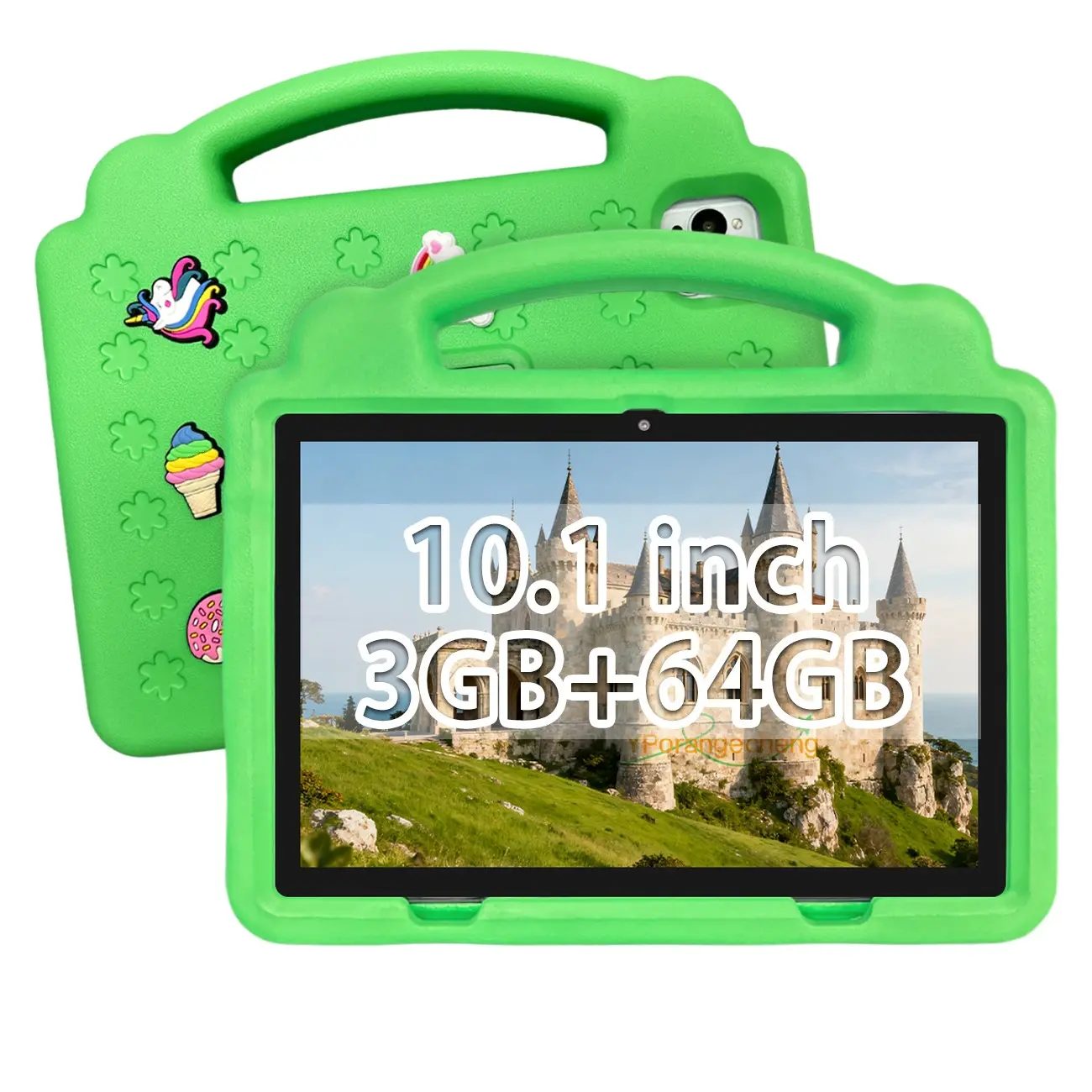 10.1-Inch Large Screen Android Kids Tablet for Online Class, Study & Learning 2-in-1, Lightweight & Portable, Shockproof Case, 5G High-Speed WiFi, HD IPS Display, Bluetooth + Front & Rear Dual Cameras, Smart Parental Control, Manage Cartoons #SummerFind
