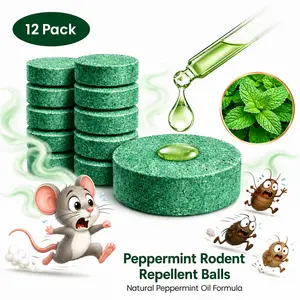 SummerWins Pesticide-Free 100% Natural Peppermint Oil Mouse & Pest Repellent Balls (12 Pack), Pet Friendly, Safe Rodent Deterrent for Indoor, Outdoor, Home & Garage,DealsForYouDays